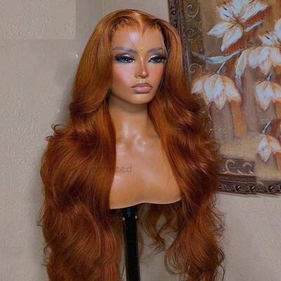 Cinnamon Auburn Colored Wig Human Hair