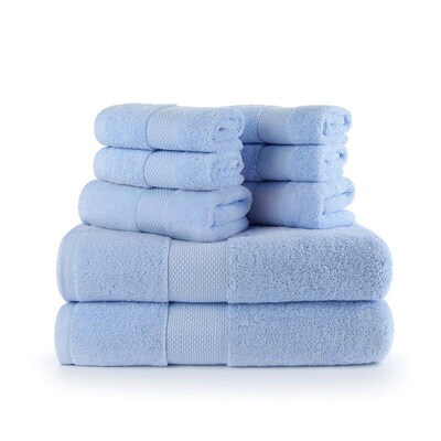8 Pieces Cotton Bath Towel Set Bath Hand Towels Washcloths