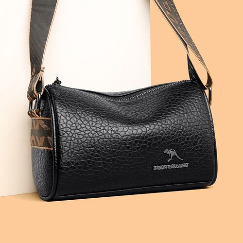 High Quality Stone Pattern Soft Leather Shoulder Crossbody B