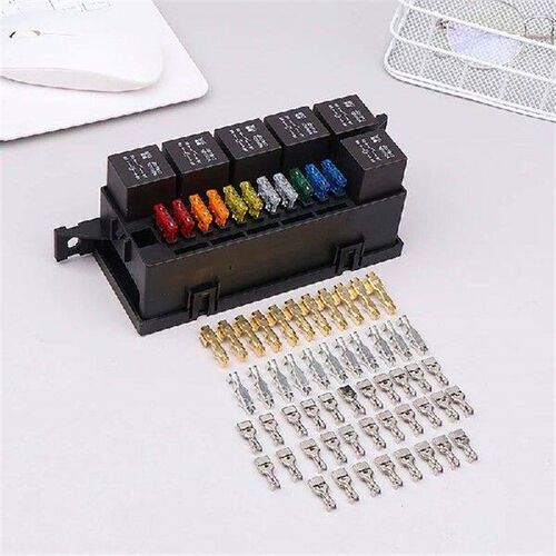 12V Auto 11 Way Fuse Relay Control Fuse Box B With 4