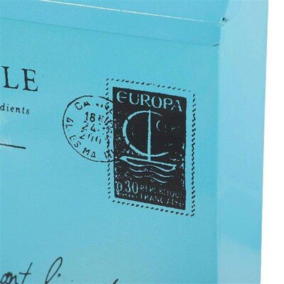 Iron Mailbox Vintage Letter Box Retro Style Wall Mount Mail