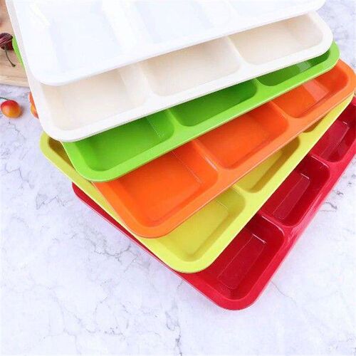 Separating Dish Divided Compartments Plate Practical