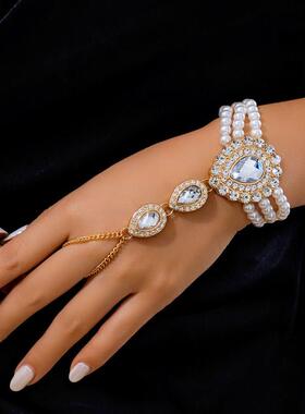 European American Fashion Jewelry Pearllike Diamondstudded G