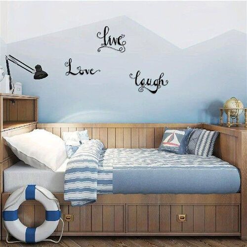 Set Metal Wall Decor, Metal Signs for Living Room, Bedroom,