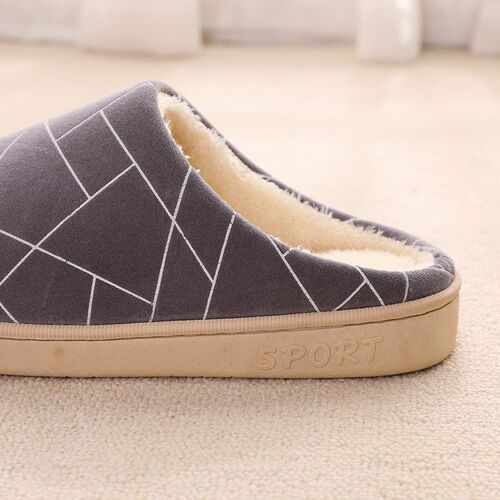 Fall And Winter Simple Hotel Slippers For Women Thick-soled