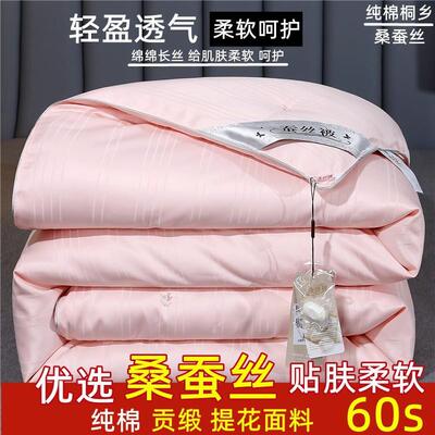 Silk quilt core breathable comfortable all seasons blanket