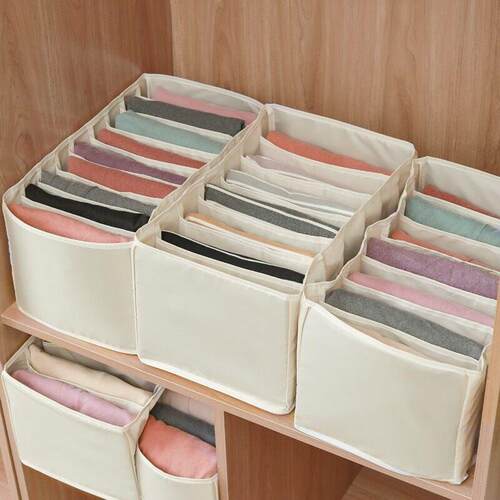 Jeans Clothes Divider Storage Box Closet Drawer Thick Pants