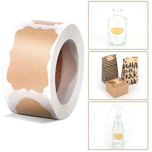 Label Gift Adhesive Roll Kraft Paper Wholesale Paper