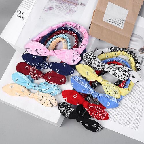 New Women Suede Soft Solid Print Headbands Vintage Cross Kno