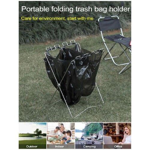 Outdoor Portable Foldable Trash Bag Holder
