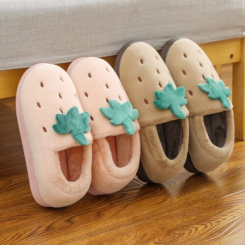 Cotton Slippers For Womens Home Autumn And Winter Home Warm