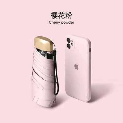 Mini Pocket Umbrella Women UV Small Umbrellas 260g Rain Wome