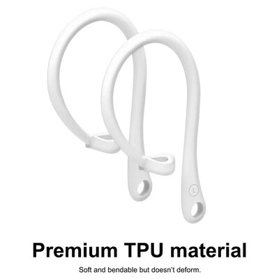 1Pair Anti-lost Earhook Eartips Secure Fit Silicone Wireless