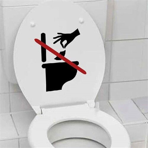 Warning Signs Toilets Are Prohibited From Throwing Garbage