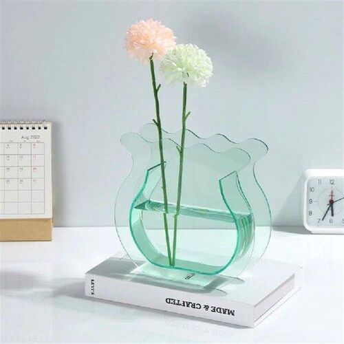 Creative Clear Acrylic Flower Vase Ornaments INS Fish Tank