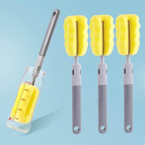Replacement High-Density Sponge Heads for Baby Bottle Brushe