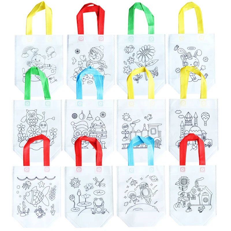 DIY Coloring Goodie Bags with Coloring Markers Party Gift Ba图片
