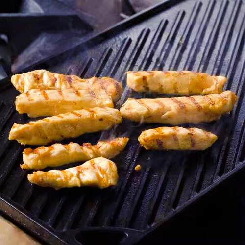 Reversible Cast Iron Grill Griddle Double Burner Griddle Pan