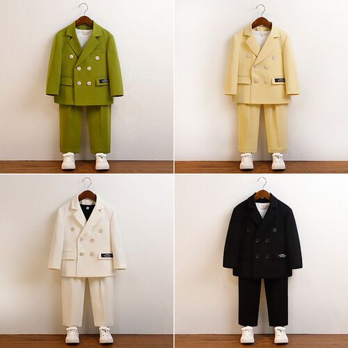 Childrens Spring Summer Korean Suit Set Boy Fashion Wedding