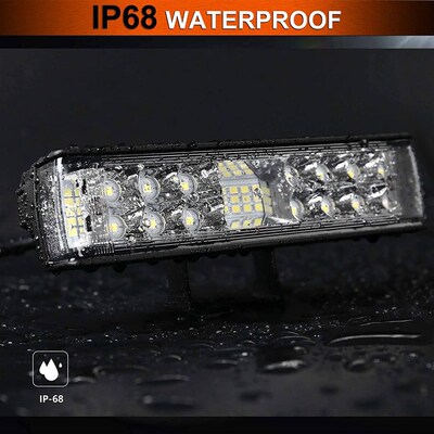ANMINGPU 12V 24V LED Work Light Bar Offroad 4x4 Fog Lights f