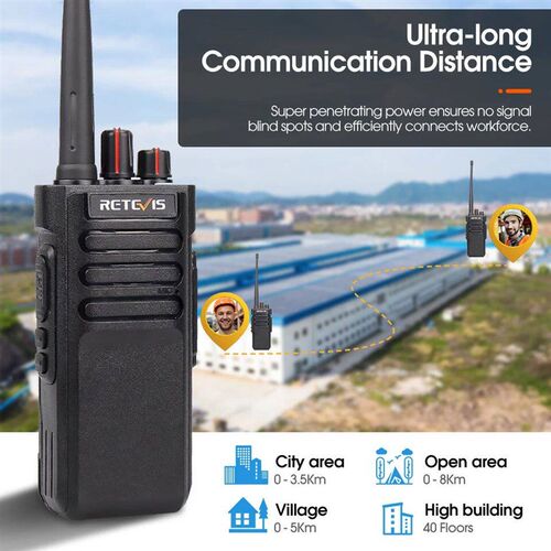 Retevis RT29 10W Walkie Talkie Long Range 3-5Km Powerful IP6