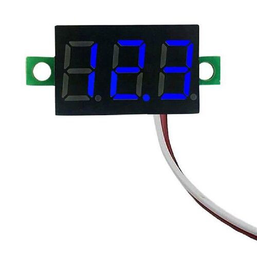 2 Wires DC Volt Meter LED Display 0.28 Inch Digital Voltage