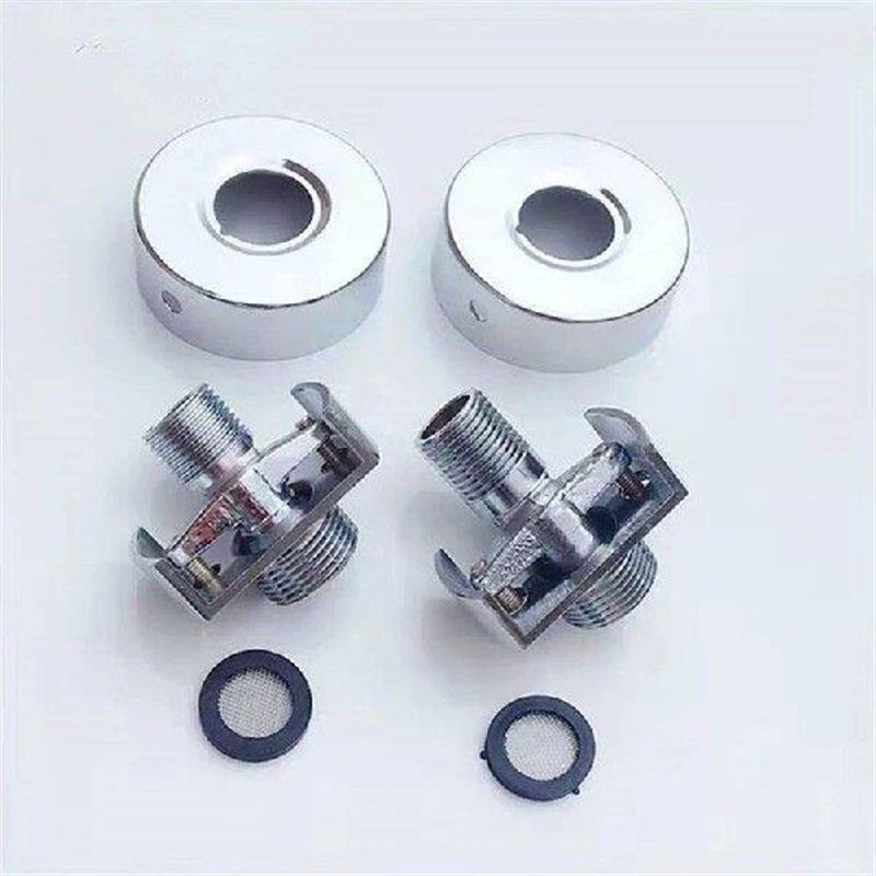 Adjustable Shower for Head Angled Curved Foot Eccentric - 实物图