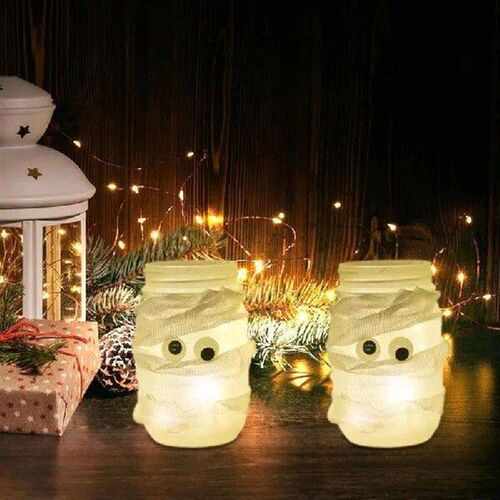 Mason Jar Lights Waterproof Solar Lids Glass Durable Fairy