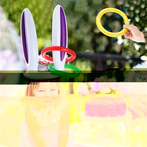 Easter Inflatable Bunny Rabbit Ears Game Easter Toss Party G