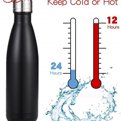 350/500/750/1000ml Double Wall Stainles Steel Water Bottle T