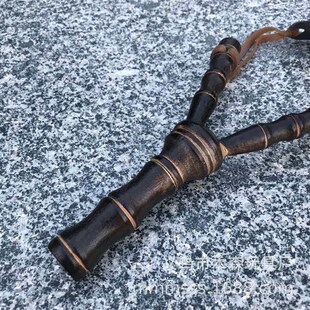 Solid Wooden Slingshot Shootin Log Outdoor Wood