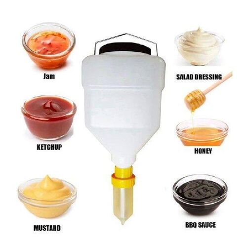 Salad Dressing Squeeze Bottle Hanging Sauce Dispenser Large