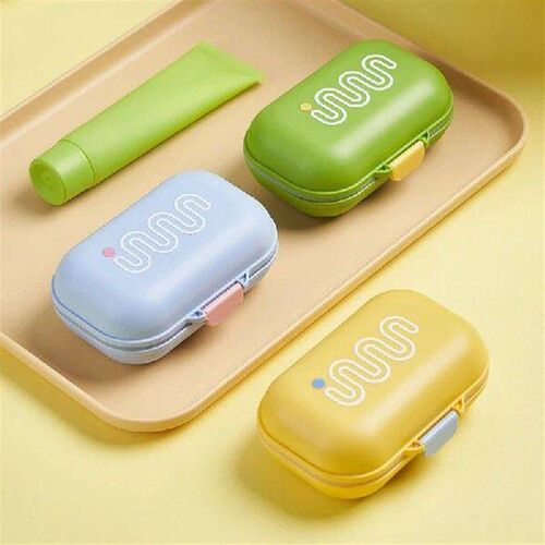 1 Pc Portable Bathroom Soap Dish With Lid Plastic Soap Box
