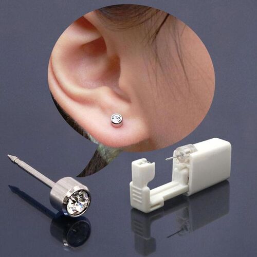 1-3Pcs Disposable Safe Painless Ear Piercing Healthy Sterile