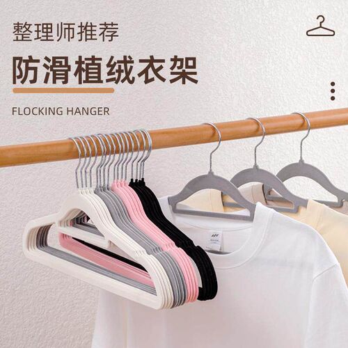 Velvet Hangers for Home Use - No Mark, Prevent Shoulder Bump