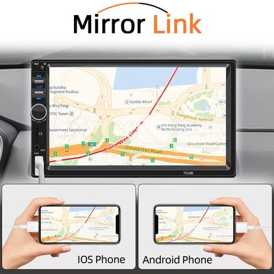 7 Inch Car Radio 1 Din Multimedia MP5 Player Mirror Link Tou
