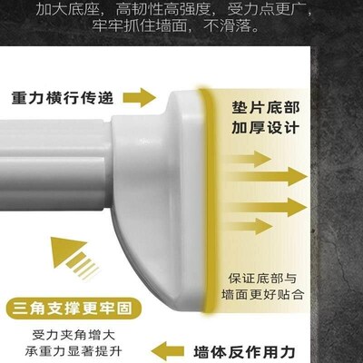 Telescopic rod door curTain rod air rod shower curTain rod
