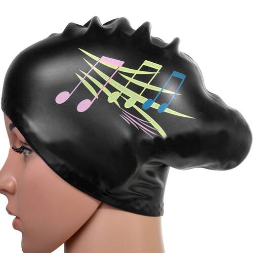 Long hair Swimming Cap for Women Extra Large Rubber Silicone
