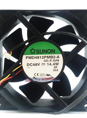 PMD4812PMB2-A 48V 14.4W 12cm 建准SUNON散热风扇冷却风机12038