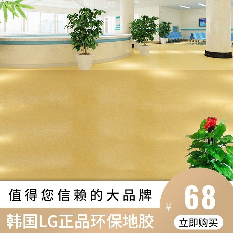 PVC地垫 塑胶地板 韩国进口工程医院地胶 商用家用 环保 LG特兰迪