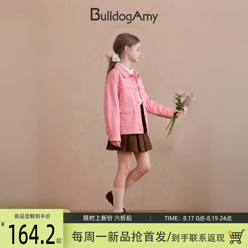 童装女童纯棉牛仔夹克外套