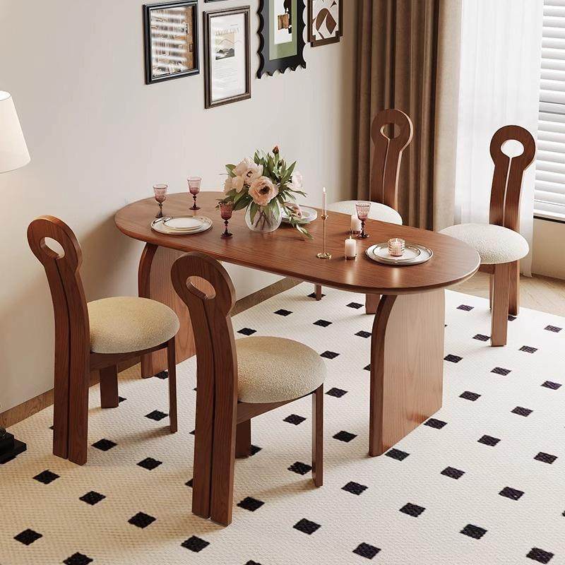 全实木餐桌中古风餐桌椅组合小户型家用客圆形长方形饭桌椅,鲜花速递/花卉仿真/绿植园艺,割草机/草坪机,淘宝优惠券,粉丝福利购,淘宝优惠卷