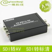 玩视 高清SDI转AV转换器线 SDI转CVBS复合音视频红黄白莲花