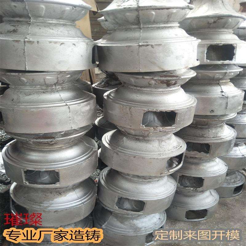 户外路灯铸铁铸铝底座 广告标识牌罗马柱 灯具底座路灯底座