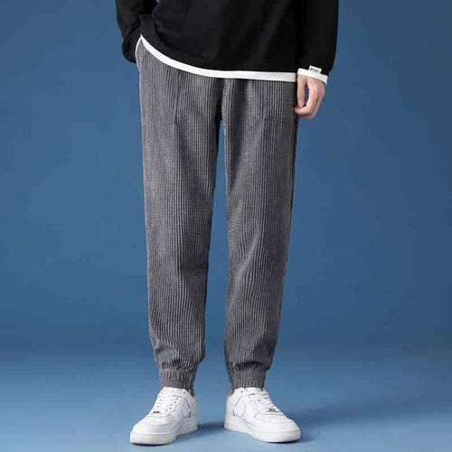 2022 Corduroy Pts Men Casual Harem Clothing Work Home Setw