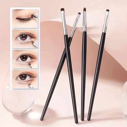 4Pcs Eye Smudge Brush, Fine Soft Makeup Tool, Eyeshadow Brus