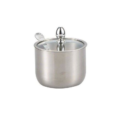 KX4B 304 Stainless Steel Seasoning Pot Set with Spoon Salt