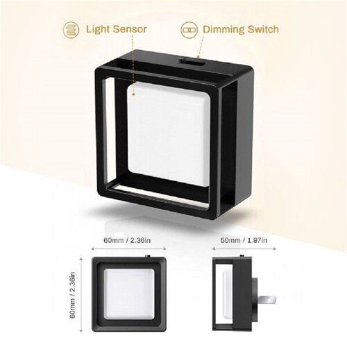Plug Into Wall Night Light Dimmable Nightlight Adjustable