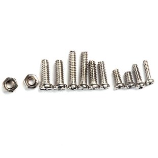 1000Pcs Nut Kit and Assortment Screws Steel Stainless set