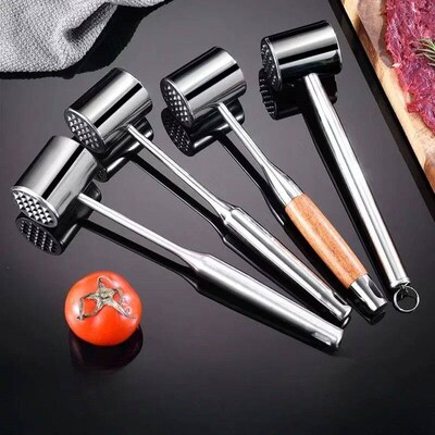 304 Stainless Steel Meat Hammer Loose Meat Tenderizer Househ